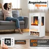 Kominek elektryczny TRESKO® z ogrzewaniem wraz z pilotem Podgląd zdjęcia produktu 3