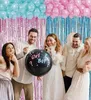 2 Stück Lametta Vorhänge Rosa Blau Glitzer Hintergrund Produktbild-Vorschau 3