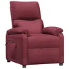 vidaXL Fauteuil relax électrique vin rouge tissu Voir les images du produit 3