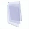 Three transparent card covers are stacked diagonally against a white background. Voir les images du produit