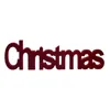 Deko-Figur Christmas 11 x 2,5 x 36,5 cm Rot Holz Produktbild-Vorschau 1