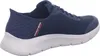 A side view of a blue Skechers slip-in sneaker with a white sole. Anteprima dell’immagine prodotto