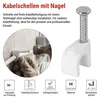Kabelschelle 6 mm, weiss, 50 Stk Produktbild-Vorschau