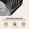 KitchenYeah© Herdabdeckplatte Zwei Zebras , 70x52cm, Küche Produktbild-Vorschau 5