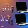 Barcode-Scanner kabellos 1D 2D QR EAN WiFi USB REAGLE Produktbild-Vorschau 7