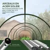 Outsunny Serre de jardin, serre à tomates, bâche renforcée, Voir les images du produit 7