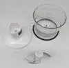 Parts of a Braun food processor are laid out on a white surface. Produktbild-Vorschau