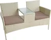 Polyrattan Gartenbank Bank Rattan Sitzbank 2-Sitzer Produktbild-Vorschau 5