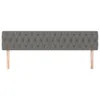 vidaXL Kopfteile Dunkelgrau 200x7x78/88 cm Stoff Produktbild-Vorschau 3