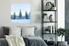 MuchoWow® Poster Winter - Schnee - Bäume 75x75 cm - Wand Produktbild-Vorschau 4