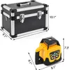 A product shot showing a carrying case and a laser level with dimensions indicated. Anteprima dell’immagine prodotto