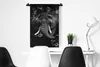 MuchoWow® Wandteppich Wandbehang Elefant mit Rauch vor Produktbild-Vorschau 4