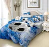 A bedroom with a bed made with soccer-themed bedding. Produktbild-Vorschau