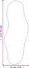 A line drawing of a black mirror with dimensions indicated. Anteprima dell’immagine prodotto