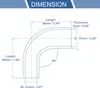 1 Stück 51mm/2,01"-57mm/2,24" ID 90mm/3,54" Länge 90 Grad Produktbild-Vorschau 4