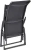 A folded-up dark gray lounge chair is shown from the back against a white background. Produktbild-Vorschau