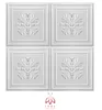 Four white 3D wall panels with decorative floral patterns are arranged in a 2x2 grid against a white background. A logo with the text 'IKHE MALARKA' is centered below the panels. Produktbild-Vorschau
