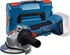 A cordless angle grinder with its case and battery. Náhľad obrázku produktu