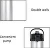 Carafe isotherme en acier inoxydable avec pompe intégrée, Voir les images du produit 3