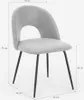 Elégante chaise en tissu rembourrée pour le salon et la Voir les images du produit 5