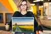 MuchoWow® Laptop Aufkleber Sticker Cover Blumenfeld - Gelb Produktbild-Vorschau 5