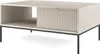 Salontafel Kioto, 104 cm, kasjmierbeige en zwart – 2 lades, Productafbeelding-voorbeeld 2