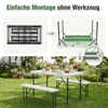 Sekey Bierzeltgarnitur Klappbar 3-teilig 110cm Produktbild-Vorschau 5