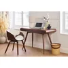 Miliboo - Design-Stuhl Weiß und dunkles Holz Nussbaum BENT Produktbild-Vorschau 2