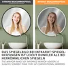 Infrarot Spiegelheizung Heizspiegel LM350-Pro rund Ø70cm Produktbild-Vorschau 11