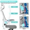 Diagrams and illustrations showing the ergonomic features of a chair. Voir les images du produit