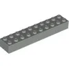 Lego® 2x10 Stein 3006 Hellgrau 250 Stück Produktbild-Vorschau 2