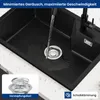 CECIPA Granitspüle & Küchenspüle 65 x 45 cm mit Abtropfkorb Produktbild-Vorschau 10