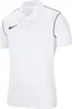 A white Nike polo shirt with black trim and a black Nike logo. Náhled obrázku produktu