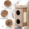 COSTWAY 3-stöckige Kratztonne Katzentonne, Kratzbaum mit Produktbild-Vorschau 8