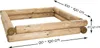 BOOGARDI Sandkasten Bausatz · 100x100cm Höhe 30cm · KDI Produktbild-Vorschau 2