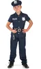 Costume da poliziotto per bambini a maniche corte blu scuro Anteprima dell’immagine prodotto 3