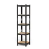 Lagerregal 1er Set 150 x 37 x 37cm 5 Böden Metall Schwarz Produktbild-Vorschau 1
