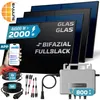 SUNNIVA® 2000W Balkonkraftwerk BIFAZIAL FULLBLACK komplett Produktbild-Vorschau 1