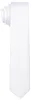 DonDon schmale weiße Krawatte 5 cm glänzend Produktbild-Vorschau 2
