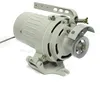 A gray industrial sewing machine motor with a pulley and mounting bracket, shown against a white background. Náhled obrázku produktu