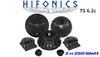 Hifonics TS6.2C, 2-way, 250 W, 125 W, 4 ohm, 16,5 cm, 2,5 Náhled obrázku produktu 8