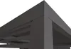 Close-up view of the corner of a dark grey pergola roof structure. Náhľad obrázku produktu