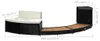 vidaXL Whirlpool-Umrandung Schwarz Poly Rattan & Massivholz Produktbild-Vorschau 8