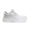 A white safety shoe is shown against a white background. Produktbild-Vorschau