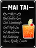 Metallschild in 15x20 cm mit Cocktailrezept für Mai Tai Produktbild-Vorschau 1