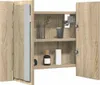vidaXL Lustro łazienkowe LED szafka dąb sonoma 60x12x45 cm Podgląd zdjęcia produktu 5