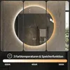 okwish Runder Badspiegel mit LED und Memoryfunktion, Produktbild-Vorschau 8