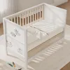 Merax Babybett 120 x 60 cm, Massivholz Kinderbett, 3-fach Produktbild-Vorschau 4