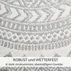 In- & Outdoor Teppich Rund FINN Grau, Ø120 cm Produktbild-Vorschau 4