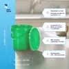 A green bucket with its lid next to it, with informational callouts. Anteprima dell’immagine prodotto